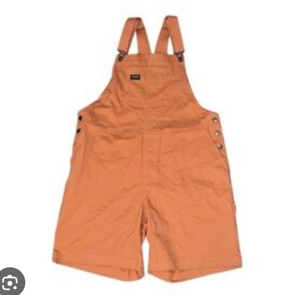 Nwt WILDFANG short Overalls Romper Orange Denim 90s Dopamine Pride Festivalcore